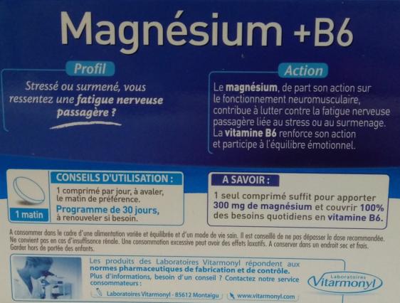 Vitarmonyl Magnesium + B6